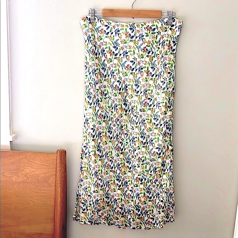 NWT Anthropologie Floral Midi Skirt